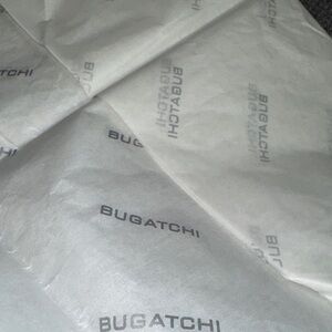 Bugatchi Logo Tissue Paper in White